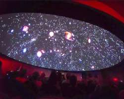 The visitors can view the space show organized at the planetarium. They provide presentations about the unknown things about space including Black Hol